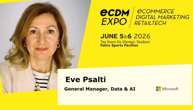 H Eve Psalti, General Manager Data & AI της Microsoft, έρχεται στην ECDM Expo SEE 2026!